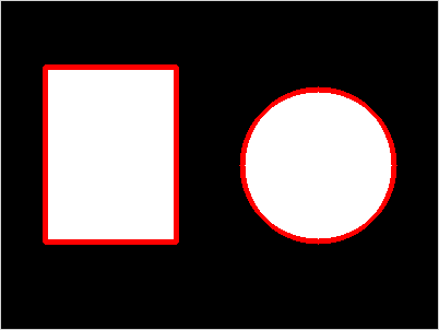 Contour detection — example output