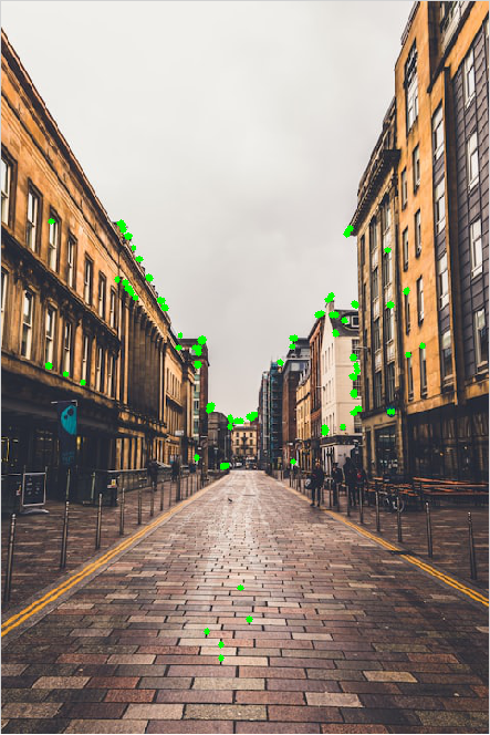 ORB feature detection — example output